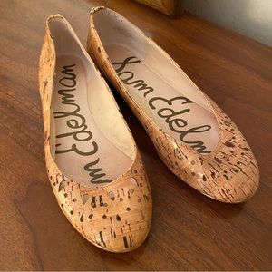 Sam Edelman Cork Flats 8.5